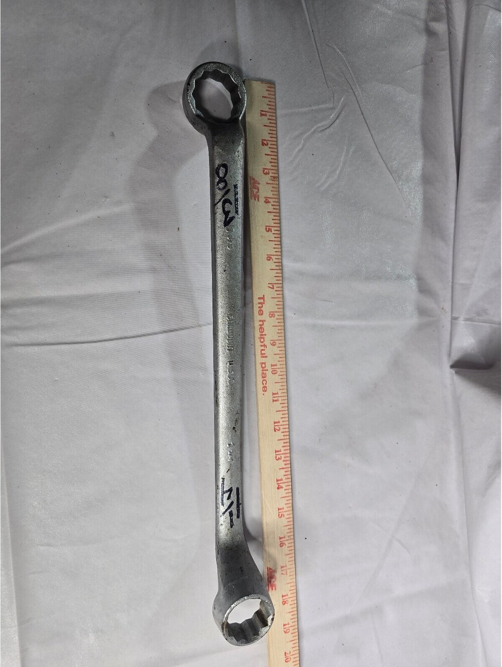 Vintage Fairmount Made in USA Heavy Duty Double Box End Wrench 1-1/4" & 1-3/8"
